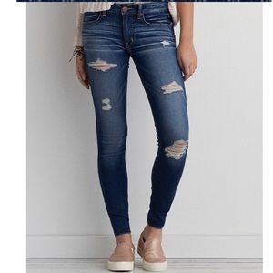 American Eagle ripped jeggings